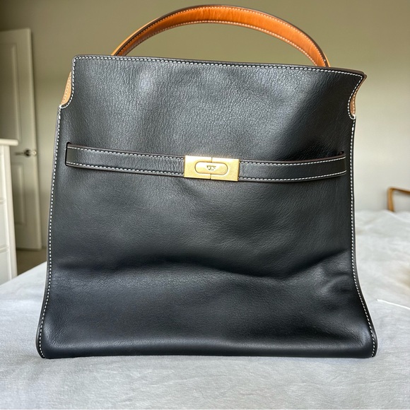 LEE RADZIWILL DOUBLE BAG BLACK - Picture 2 of 12